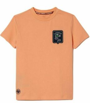 Majica za dječake Lacoste Sport Roland Garros Edition Badge T-shirt - light orange