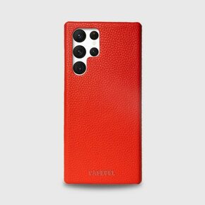 Kožna maskica za Samsung Galaxy S22 Ultra Scarlet red