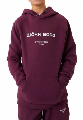 Dječački sportski pulover Björn Borg Hoodie - grape wine