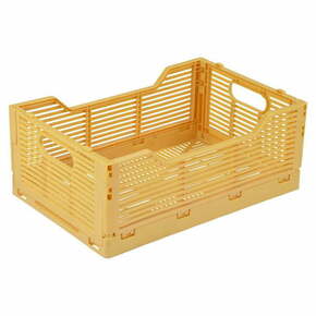 Oker žuta plastična kutija za pohranu 40x30x17 cm – Homéa