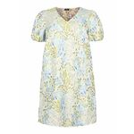 Zizzi Ljetna haljina 'MMAISE' plava / svijetloplava / svijetlozelena / prljavo bijela