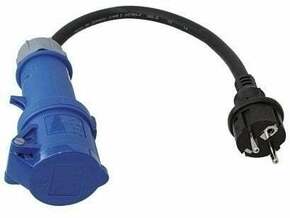Lindemann Schuko Plug to CEE socket adapter cable 0