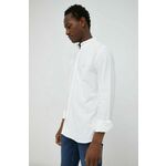 Pamučna košulja Les Deux za muškarce, boja: bijela, regular, o button-down ovratnikom - bijela. Košulja iz kolekcije Les Deux. Model izrađen od tkanine. Ima button-down ovratnik. Izuzetno udobni materijal, izrađen od prirodnih vlakana.