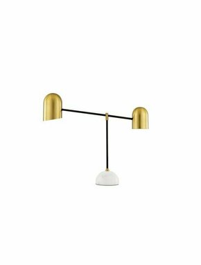 NOVA LUCE 9501231 | Nela Nova Luce stolna svjetiljka 55cm sa prekidačem na kablu elementi koji se mogu okretati 2x E27 bijeli mramor
