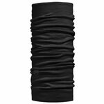 Buff LW Merino Wool Solid&amp; Multi stripes Neckwear Solid Black