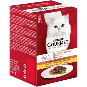 Gourmet Mon Petit mokra hrana za mačke - s peradom 6 x 50 g