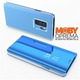 Samsung S10 plus plava clear view standing cover preklopna torbica