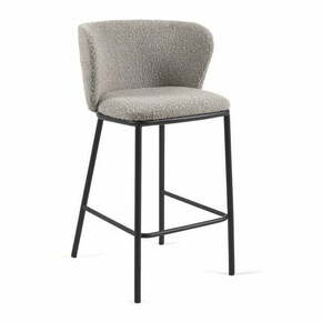 Sive barske stolice u setu 2 kom (visine sjedala 65 cm) Ciselia – Kave Home