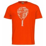 Majica za dječake Head Padel TYPO T-Shirt JR - tangerine