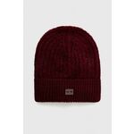 Kapa Tommy Jeans Tjw Cosy Knit Beanie AW0AW15462 Deep Rouge VLP