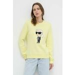 Karl Lagerfeld Sweater majica 'Ikonik 2.0' bež / pastelno žuta / crna / bijela