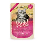 Sam's Field True Meat Fillets for kittens - Turkey &amp; Broccoli 24 x 85 g