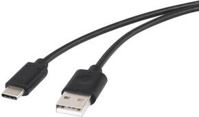 Renkforce USB 2.0 [1x muški konektor USB 2.0 tipa a - 1x muški konektor USB-C™] 1.50 m crna pozlaćeni kontakti Renkforce USB kabel USB 2.0 USB-A utikač
