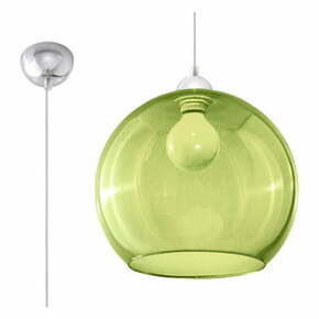 Zelena viseća svjetiljka sa staklenim sjenilom ø 30 cm Bilbao – Nice Lamps
