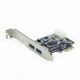 GEM-UPC-30-2P - Gembird USB 3.0 PCI-E host adapter - GEM-UPC-30-2P - Gembird USB 3.0 PCI-E host adapter - Adds two Super-speed USB 3.0 ports to your PC Real data transfer rate exceeds 100 MBps Ports 2 pcs, USB 3.0, USB 2.0 1.1 compatible an extra...