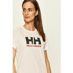 Pamučna majica Helly Hansen boja: bijela - bijela. Majica iz kolekcije Helly Hansen. Model izrađen od tanke, lagano elastične pletenine.