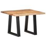 Stolić za kavu sa živim rubovima 60x60x40 cm od bagremovog drva