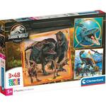 Jurassic World 3x48 komada Supercolor puzzle - Clementoni