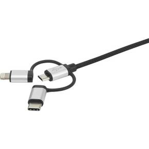 Renkforce 3-u-1 Micro USB/Lightning/USB-C kabel za punjenje i sinkronizaciju 0