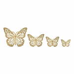 Set od 4 zidna metalna ukrasa Mauro Ferretti Butterflies