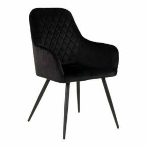 Blagovaonske stolice od crnog baršuna u kompletu od 2 kom Harbo - House Nordic
