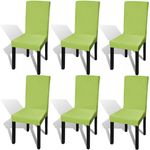 vidaXL vidaXL Rastezljive navlake za stolice 6 kom Zelena boja