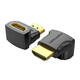 HDMI adapter Vention AIOB0 90 stupnjeva muški na ženski (crni)
