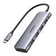 Adapter 5u1 UGREEN USB-C na 3 priključka USB3.0-A Hub + HDMI + TF/SD (Space Grey)