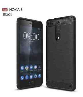Nokia 8 crna premium carbon maska