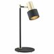 ARGON 4257 | Doria Argon stolna svjetiljka 46cm sa prekidačem na kablu elementi koji se mogu okretati 1x E27 crno, mesing