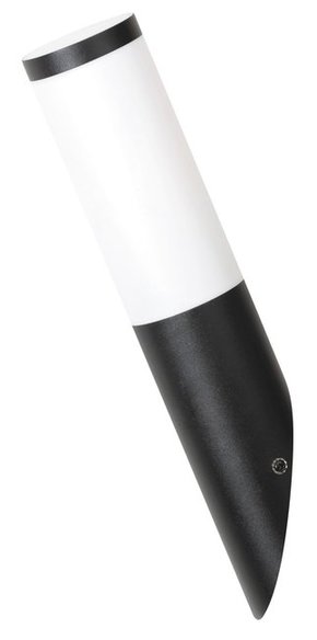 RABALUX 8145 | Black-torch Rabalux zidna svjetiljka okrugli UV odporna plastika 1x E27 IP44 UV crno mat