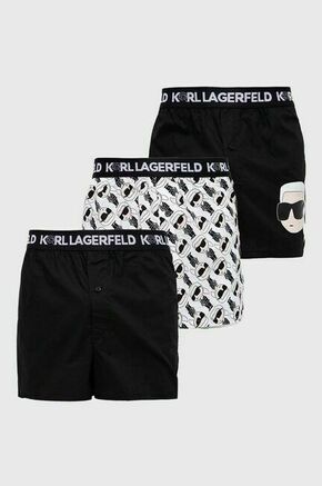 Karl Lagerfeld Bokserice ecru/prljavo bijela / crna / bijela