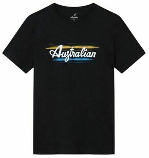 Muška majica Australian Cotton T-Shirt Brush Line Print - blu navy