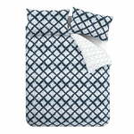 Bijela/plava posteljina za bračni krevet 200x200 cm Shibori – Catherine Lansfield