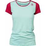 Rafiki Chulilla Lady T-Shirt Short Sleeve Eggshell Blue/Earth Red 38