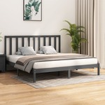 vidaXL Okvir za krevet od borovine sivi 180 x 200 cm 6FT veliki bračni