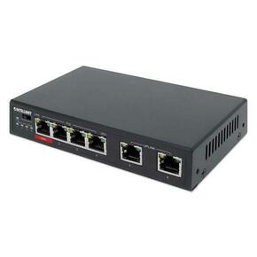 Intellinet Switch 6-Port Gbps Ethernet PoE