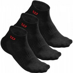 Čarape za tenis Wilson Men's Quarter Sock 3 - black