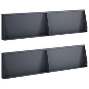 Zid za zadržavanje 4 kom. 80 x 12 x 40 cm Čelik Antracit