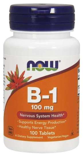 NOW Foods Vitamin B-1 100 m100 tab. 100 tab.