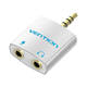 Audio adapter Vention BDBW0 4-polni 3,5 mm muški na 2x 3,5 mm ženski srebrni 0,25 m