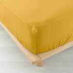 Žuta plahta s gumom od muslina 140x190 cm Angelia – douceur d'intérieur