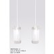 ITALUX MDF9489/2 | Blend Italux visilice svjetiljka 2x E27 crno, bijelo, krom