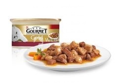 Gourmet Gold zalogajčići u umaku 85 g losos i piletina