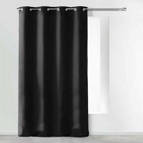 Crna zavjesa od mikrovlakana 140x280 cm Absolu – douceur d'intérieur