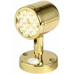 Osculati Articulated Spotlight Polished Brass with Switch