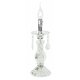 FANEUROPE I-246/00300 | Cristallo Faneurope stolna svjetiljka Luce Ambiente Design 31cm s prekidačem 1x E14 krom, kristal