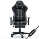 Gaming stolica BYTEZONE Python, masažni jastuk, Bluetooth zvučnik, 120kg, crno siva