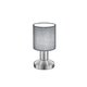 TRIO 595400111 | Garda-TR Trio stolna svjetiljka 18cm sa dodirnim prekidačem 1x E14 poniklano mat, sivo