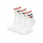 Set od 3 para unisex visokih čarapa Reebok R0362-SS24 (3-pack) Bijela